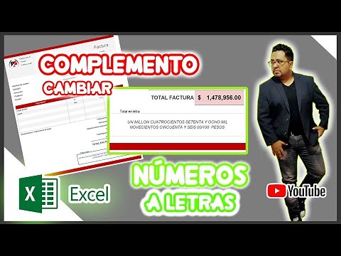Cambiar numero a letras en excel | Complemento