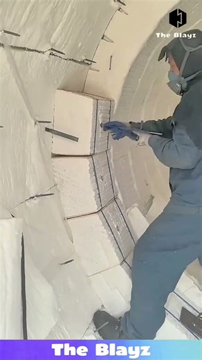 Heavy Concrete Blocks Installation | Large Cement Bricks Placed with Precision