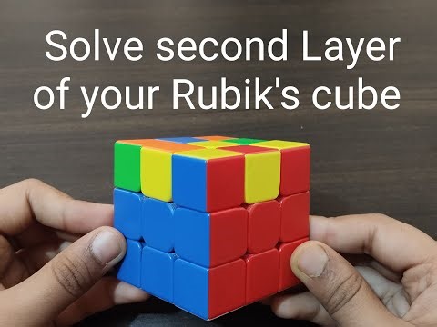 How to Solve second layer of Rubik's cube ? | #primeclutch #rubikscube #3by3 #cubing