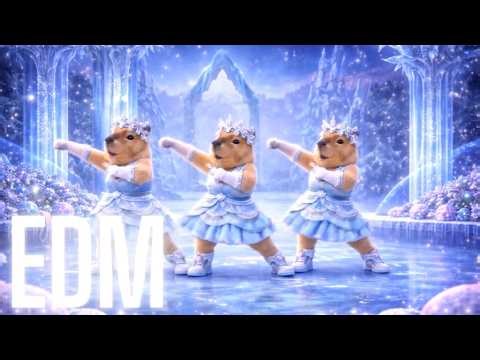 Capybara Neon Pulse – K-Pop EDM Dance Flow 🎧🦫