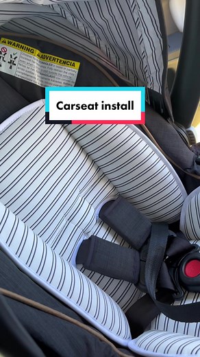 Practicing Baby Car Seat Install with Graco Snug Ride Base