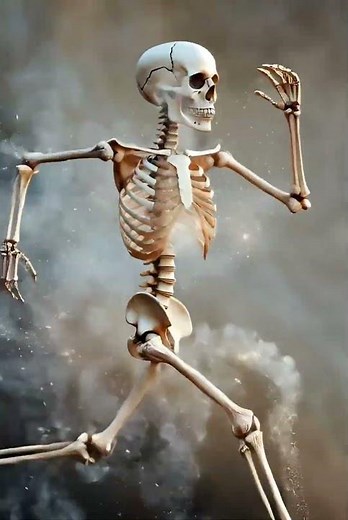 💀Skeleton Love Story #ai #skeleton