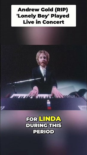Andrew Gold RIP 'Lonely Boy' Played Live in Concert