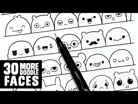 30 More Cute Faces / Expressions to Doodle