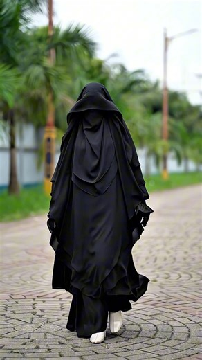 443K views · 9.6K reactions | Hudi jilbab Tutorial Borka from Lihan | Lipa Pervin | Facebook