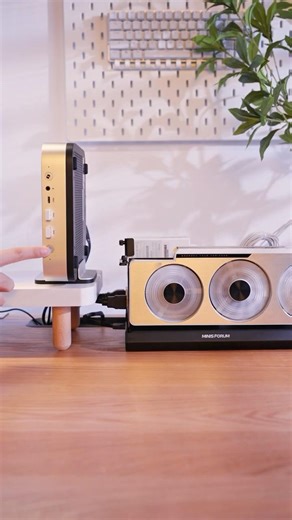 Extra GPU Power for Laptop & Mini PC | MINISFORUM DEG2 eGPU Dock (Thunderbolt 5 & OCuLink)