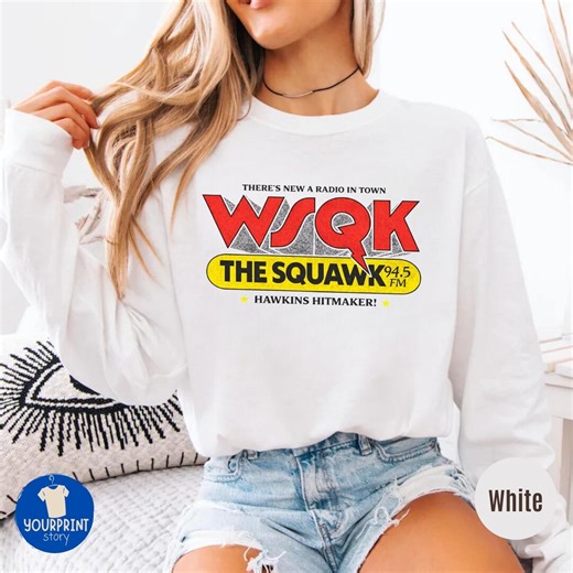WSQK the Squawk 94.5 Fm Radio Merch Retro Comfort Colors® Shirts and Long Sleeve - Etsy Canada