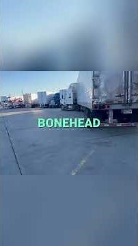 Trucker Takes 5 Parking Spots! Bonehead Trucker Rant #shorts