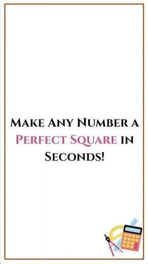 Perfect Square in Seconds! Multiplication Method Explained.