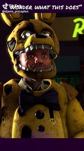 Fnaf Movie Springlock Scene in a nutshell. “I wonder what this does” Credit: @djams_pizzaplex (TikTok) | Five Nights At Freddy's Entertainment