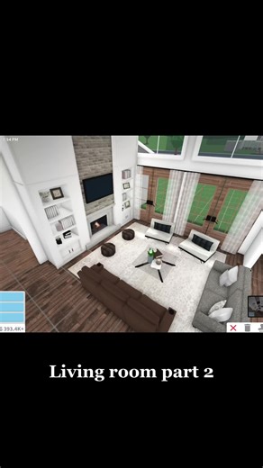 Bloxburg Living Room Part 2 Build | Two-Story Design