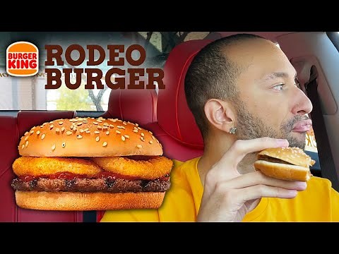 Burger King NEW Rodeo Burger Food Review