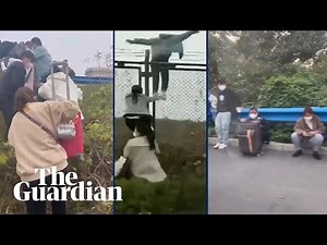 Video appears to show Chinese factory workers fleeing Covid-19 lockdown