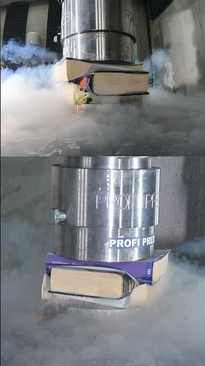 Liquid Nitrogen + Books = Epic Explosion! 📚💥❄️ #liquidnitrogen #explosion #satisfying