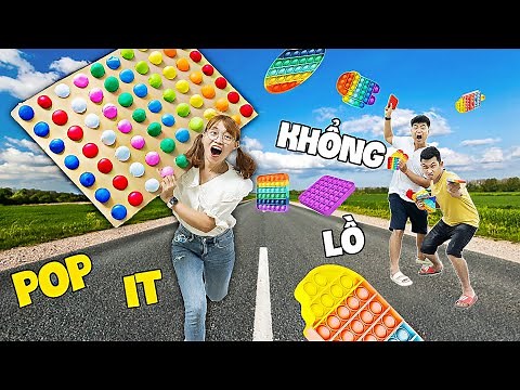 Hà Sam Làm POP IT Cầu Vồng Siêu To - New Jumbo Pop it - The Biggest Pop It in the World