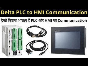 Delta HMI to PLC Communication in Hindi | DOP-B07S411 | Learn EEE