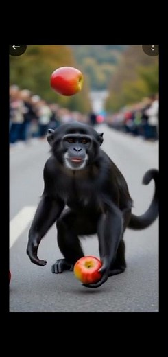 AMAZING MONKEY JUGGLER CROWD GOES WILD!