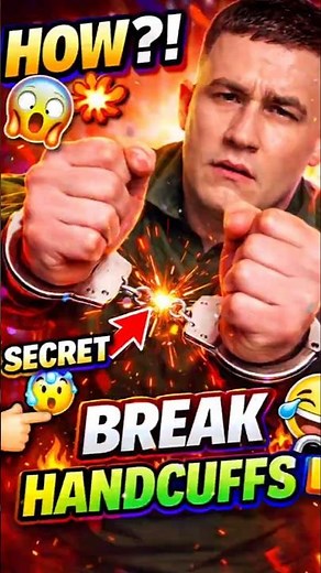 How to BREAK Handcuffs! (Secret Hack) ⛓️😲#lifehacks #escape #magic #shorts #challenge #usa #viral
