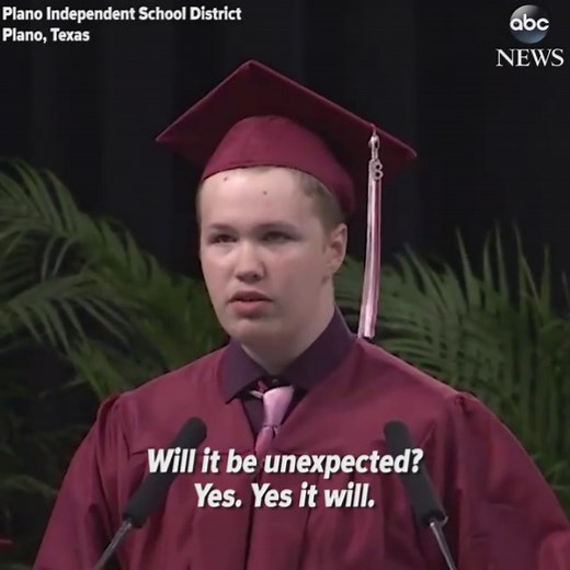 High school senior with autism delivered powerful graduation speech