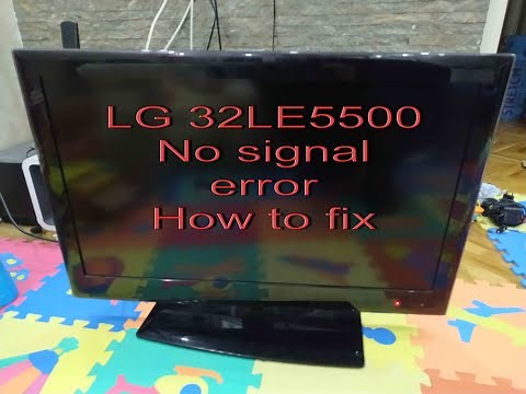 LG LED LCD TV No Signal How to fix