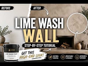 This Lime Wash Finish Looks EXPENSIVE (Easy Tutorial)