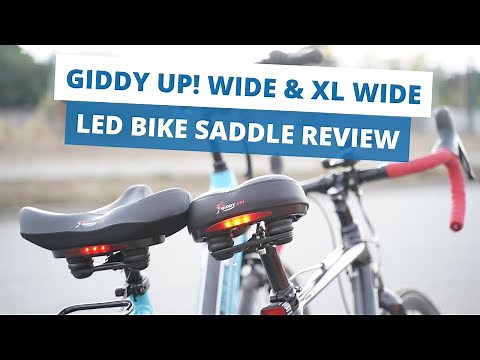 Giddy Up! Wide & XL Wide LED Bike Saddle Seat Review