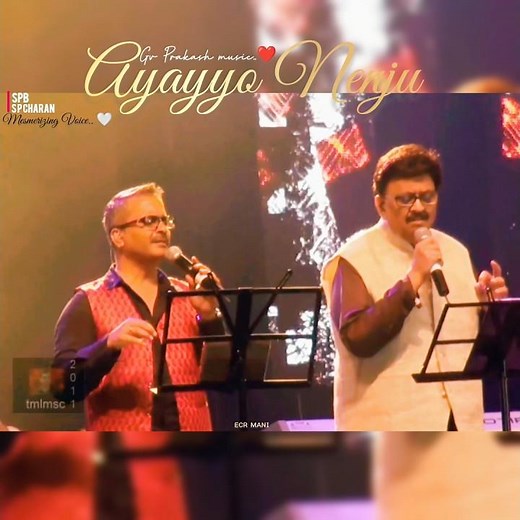 இருவரும் சேர்ந்து பாட்டிய பாடல் ❤️ SPB And SP Charan Live Stage Performance #spb #spcharan #concert