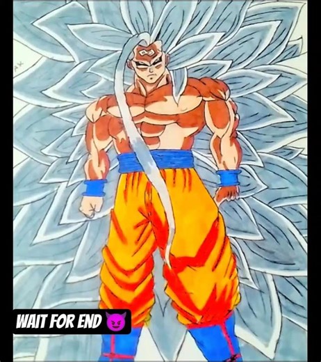 how to draw Goku infinity form 🔥🔥||subscribe and like 🥺🥺||#shorts #shortvideo #viral #dragonball