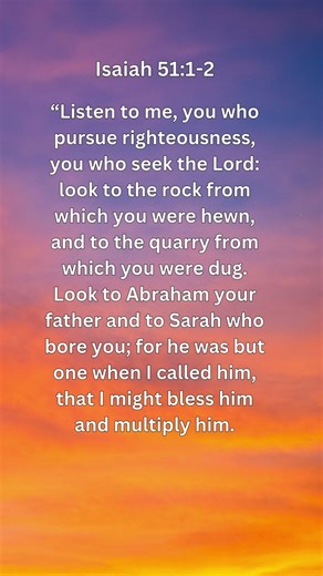 Jesus Saves | Isaiah 51:1–2 Daily Bible Verse