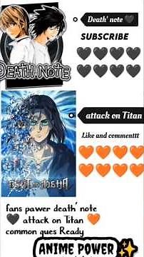 Attack on Titan vs Death Note 🔥 | Eren Yeager vs Light Yagami 🩸#shorts #viralshorts