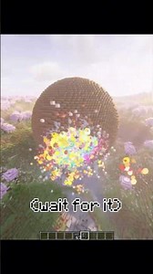 Bro Built a TNT Planet Sphere 💀 #minecraft #shorts #tnt