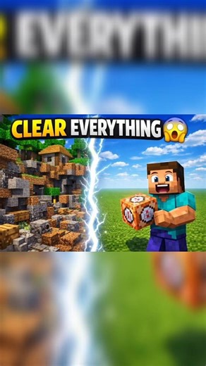 😱 1 SECOND = FULL AREA CLEAR! #shortsvideo #minecraft