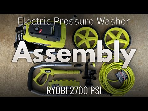 Electric pressure washer assembly: RYOBI 2700 psi
