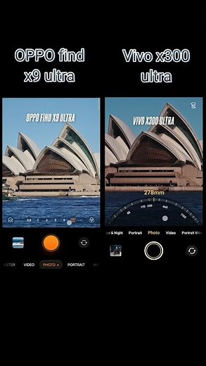 OPPO find x9 ultra vs Vivo x300 ultra camera zoom test