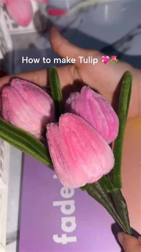 Carft Co Luxe on Instagram: "How to make a Tulip 💖🌷 Create beautiful, long-lasting tulip flowers using velvet wire and pipe cleaners—no watering needed! This handcrafted flower idea is perfect for DIY lovers, home décor, handmade gifts, and creative projects. Simple steps, stunning results, and pure creative joy ✨🌸 DM for credit or removal 🤍 #velvetwire #pipecleanerflowers #flower #tulip #howto [ Tulip Flower Craft ] [ Pipe Cleaner Flower ] [ Handmade Flower DIY ] diyflowersusa handmadecraft