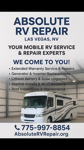 Mobile RV Repair servicing The, Las Vegas metropolitan area | Absolute Rv Repair | Facebook