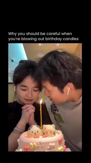 Future Shelf on Instagram: "Blowing out birthday candles seems harmless, but it can actually be risky if you’re not careful. When you blow forcefully, hot wax can splatter, flames can flare sideways, and lightweight decorations or loose hair can catch fire in an instant. In some cases, the rush of air even spreads melted wax onto skin, causing small but painful burns. There’s also a hygiene factor many people overlook. Blowing directly onto a cake sends saliva droplets across the frosting, which