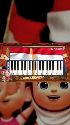 INDONESIA RAYA 🇮🇩 Tutorial Pianika Mudah + Not Angka & Lirik untuk Anak & Pemula