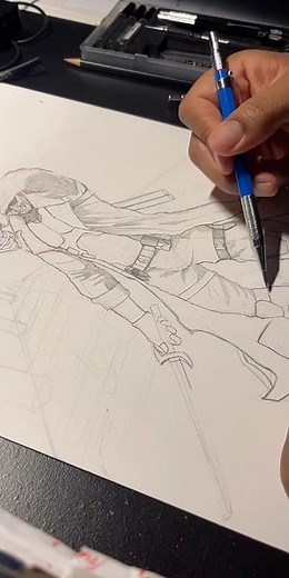 Blade WIP drawing #marvel #marvelart #blade #comics