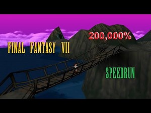 Final Fantasy VII 100% in 46 minutes - 200,000% speedrun