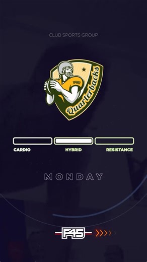 F45 Training Geneva on Instagram: "🏈 QUARTERBACKS 🏈 // Monday Hybrid // 2 pods, 7 stations each – offense : cardio – defense : strength ⭐️ Pods face the “line of scrimmage” instead of the TVs in this balanced hybrid!"