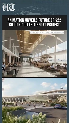 Animated Preview Highlights Ambitious $22 Billion Dulles Airport Project | #shorts