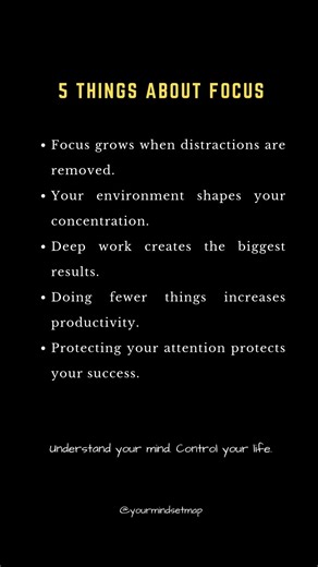 5 Focus Hacks That Actually Work #productivity #shorts #psychology