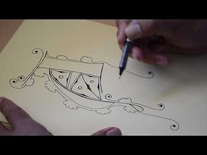How to write Lombardic Capital A with Illustration - full version