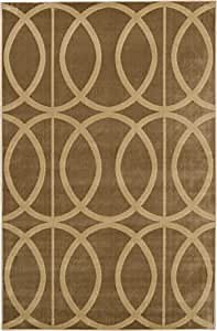 Linon Home Decor Products Garlon Dayla Beige & Sand 5' X 7'6" Area Rug