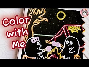 How to color a Neon effect using acrylic markers & Ohuhus
