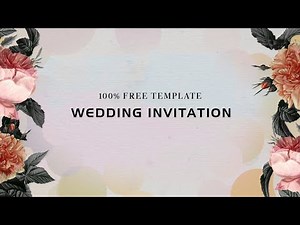 Latest Wedding Invitation Video | Free Green Screen Template 2024 | Link In Description