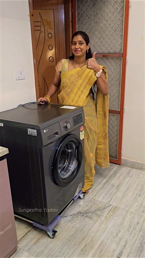 Best Stand for Washing Machine & Fridge 🔥 No Shake No Noise 💯 #sungeetha_yadav #buildskill