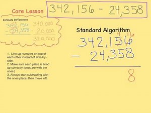 Subtracting Greater Numbers Using Standard Algorithm