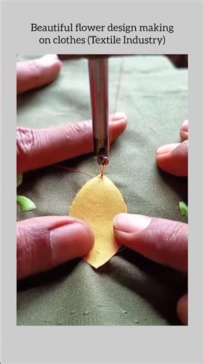 beautiful flower making design in textile industry #talent #technologia #design #industry #textile